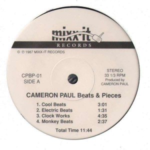 Cameron Paul - Beats & Pieces - Vinyl EP