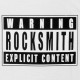 ROCKSMITH T-shirt - Warning Logo Tee - White