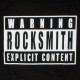 ROCKSMITH T-shirt - Black & Silver Tee - Black