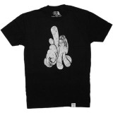 T-shirt Dissizit! - Crusty LA Hands Soft Tee - Black